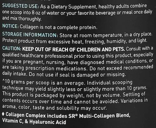 Bột Collagen SR Multi Collagen Complex Unflavored 302g 17 bot collagen sr multi collagen complex unflavored 302g kf