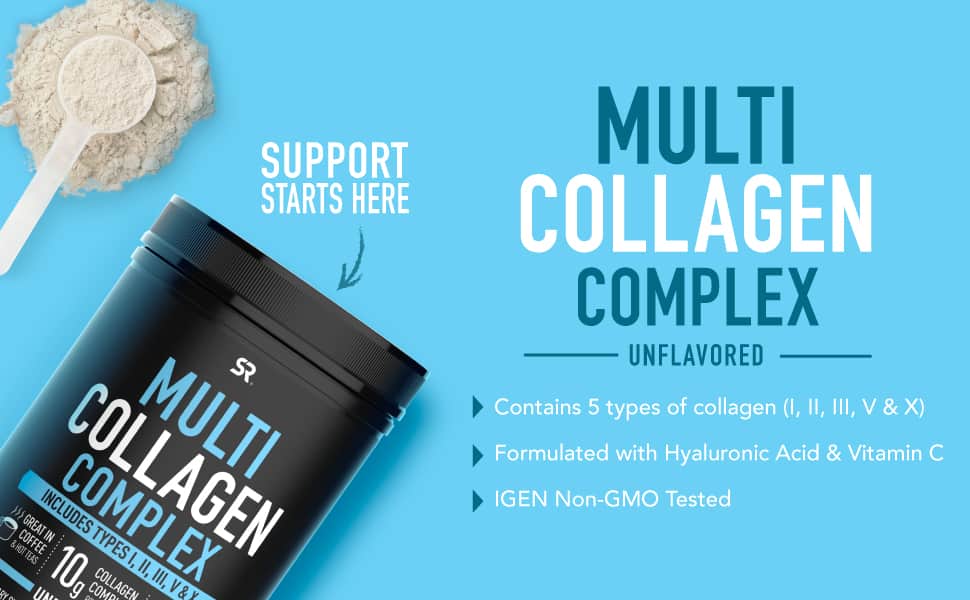 Bột Collagen SR Multi Collagen Complex Unflavored 302g 14 bot collagen sr multi collagen complex unflavored 302g kg