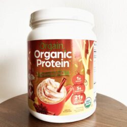 bot protein huu co orgain organic protein 462g huong pumpkin spice kb