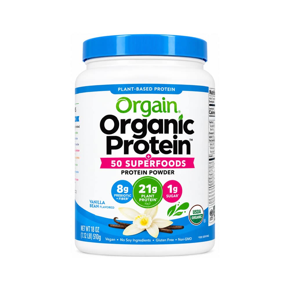 Bột Protein hữu cơ Orgain Organic Protein & Superfoods 510g hương Vani