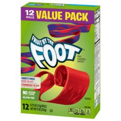 Kẹo cuộn trái cây Fruit by the FOOT 12 cuộn 256g 6 keo cuon trai cay fruit by the foot 12 cuon 256g kc