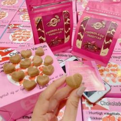 Kẹo Socola giảm cân Chokolade Vaegttab 40 viên (Hộp Hồng) 12 keo socola giam can chokolade vaegttab 40 vien hop hong kf