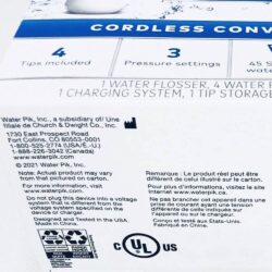 may tam nuoc cam tay waterpik hydropulseur sans fil advanced wp 560 white kc