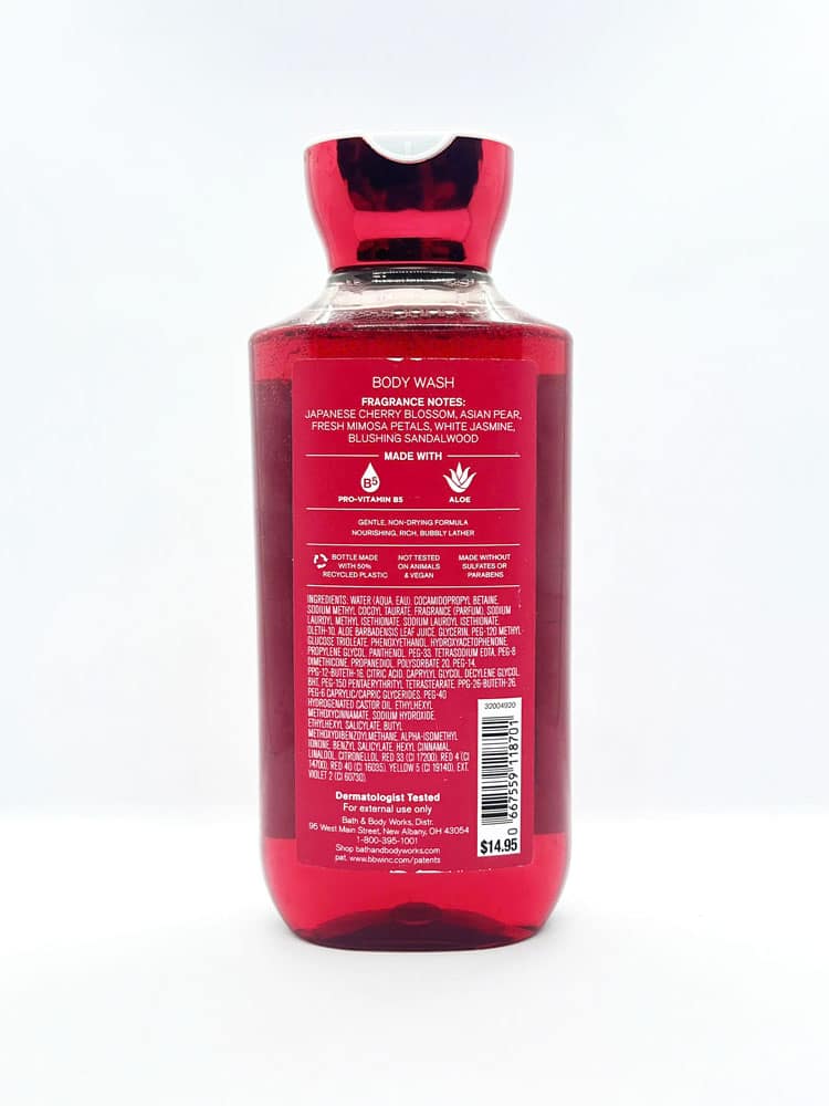 Sữa tắm Bath & Body Works Shower Gel Japanese Cherry Blossom Aloe 295ml 3 Sữa tắm Bath & Body Works Shower Gel Japanese Cherry Blossom Aloe 295ml - Ảnh 3