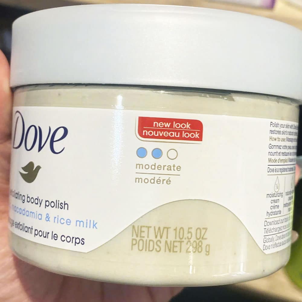 Tẩy tế bào chết Dove Exfoliating Body Polish Crushed Macadamia & Rice Milk 298g - Ảnh 3