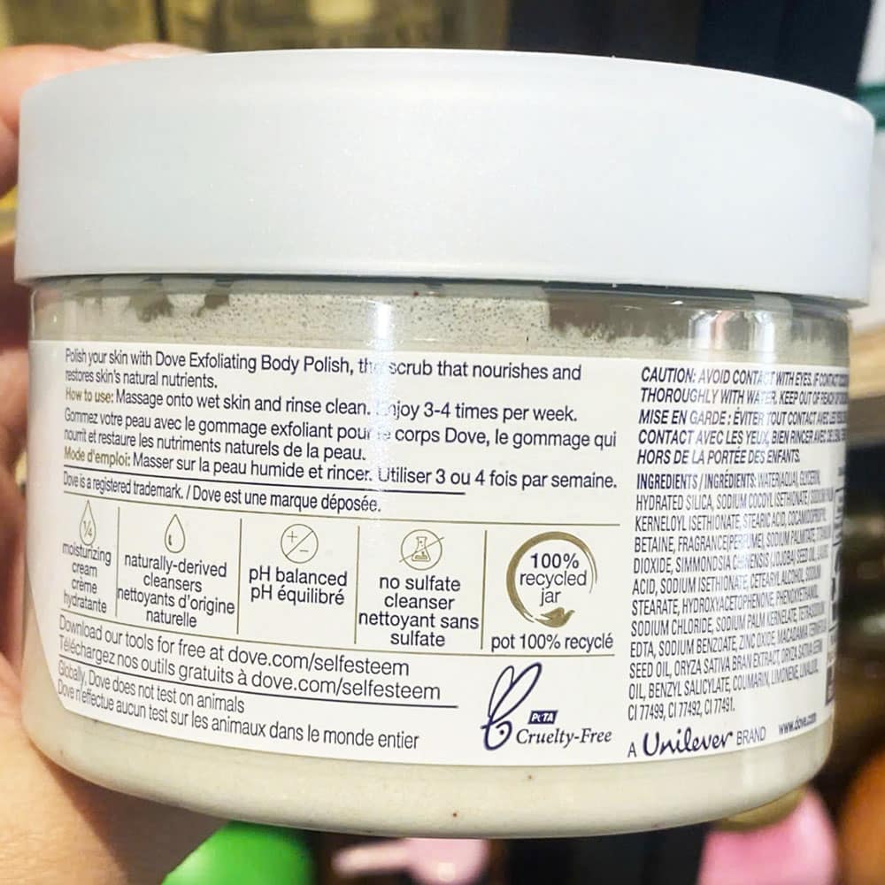 Tẩy tế bào chết Dove Exfoliating Body Polish Crushed Macadamia & Rice Milk 298g - Ảnh 4