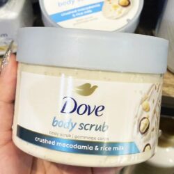 tay te bao chet dove exfoliating body polish crushed macadamia rice milk 298g 180625 ka