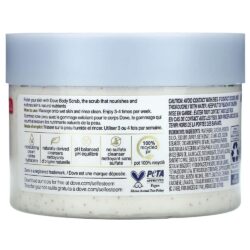 tay te bao chet dove exfoliating body polish crushed macadamia rice milk 298g 180625 kc