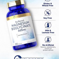 Viên uống bổ sung Magie Carlyle Buffered Magnesium Bisglycinate 665mg 250 Capsules 11 vien uong bo sung magie carlyle buffered magnesium bisglycinate 665mg 250 capsules kd