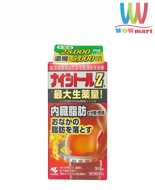 Viên uống giảm mỡ bụng Kobayashi Naishituro Z 28000mg 315 viên