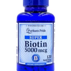 Viên uống hỗ trợ mọc tóc, ngăn rụng tóc Puritan’s Pride Biotin 5000mcg 120 Capsules 8 vien uong ho tro moc toc ngan rung toc puritans pride biotin 5000mcg 120 capsules ka
