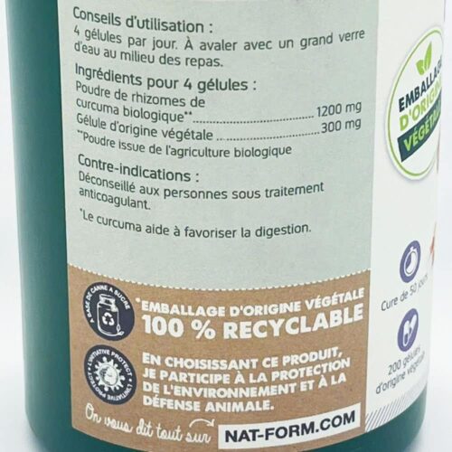 Viên uống tinh bột nghệ hữu cơ Nat & Form Original Curcuma Bio Confort Digestif 200 viên 18 vien uong tinh bot nghe huu co nat form original curcuma bio confort digestif 200 vien 040825 ke