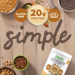 bot protein huu co orgain simple organic protein powder 567g vi peanut butter kc