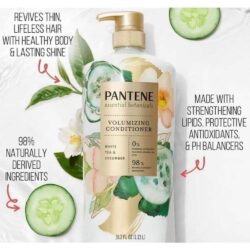 Dầu xả Pantene Essential Botanicals Volumizing Conditioner 1.13L (White Tea & Cucumber) 8 dau goi pantene essential botanicals volumizing shampoo 1 13l white tea cucumber kc