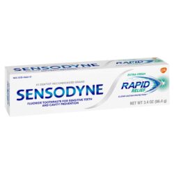 Kem đánh răng Sensodyne Rapid Relief Extra Fresh 96.4g 9 kem danh rang sensodyne rapid relief extra fresh 96 4g kd