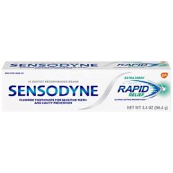 Kem đánh răng Sensodyne Rapid Relief Extra Fresh 96.4g 8 kem danh rang sensodyne rapid relief extra fresh 96 4g kf