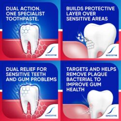 Kem đánh răng Sensodyne Sensitivity & Gum Whitening 96.4g 15 kem danh rang sensodyne sensitivity gum whitening 96 4g ka
