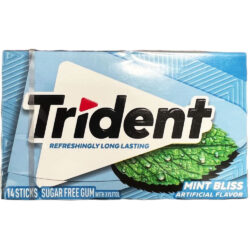 sing gum my khong duong trident mint bliss 14 sticks x1 packs ka