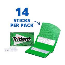 Sing gum Mỹ không đường Trident Spearmint 14 Sticks x1 Packs 7 sing gum my khong duong trident spearmint 14 sticks x1 packs ka