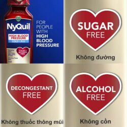 Siro cảm cho người cao huyết áp Vicks NyQuil High Blood Pressure (HBP) Cold & Flu 236ml 6 siro cam cho nguoi cao huyet ap vicks nyquil high blood pressure hbp cold flu 236ml ka