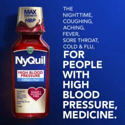 Siro cảm cho người cao huyết áp Vicks NyQuil High Blood Pressure (HBP) Cold & Flu 236ml 7 siro cam cho nguoi cao huyet ap vicks nyquil high blood pressure hbp cold flu 236ml kc