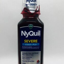 Siro Vicks NyQuil Cold & Flu Severe 236ml (Berry Flavor) 6 siro vicks nyquil cold flu severe 236ml berry flavor ka