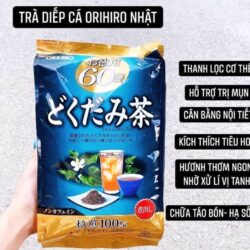 Trà diếp cá Orihiro Dokudami Tea 60 gói 9 tra diep ca orihiro dokudami tea 60 goi kd