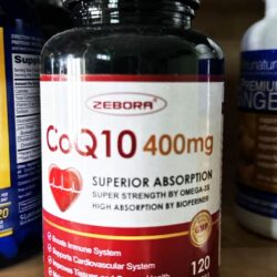 Viên uống bổ sung CoQ10 Zebora CoQ10 400mg + PQQ, BioPerine, Omega-3 120 Softgels 10 vien uong bo sung coq10 zebora coq10 400mg pqq bioperine omega 3 120 softgels kj