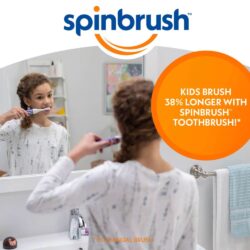 Bàn chải đánh răng dùng pin cho trẻ em Spinbrush Mermaid 8 ban chai danh rang dung pin cho tre em spinbrush mermaid kc