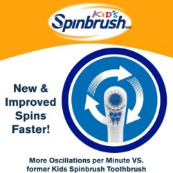 Bàn chải đánh răng dùng pin cho trẻ em Spinbrush Paw Patrol (Chase) 5 ban chai danh rang dung pin cho tre em spinbrush paw patrol chase ka