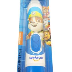 Bàn chải đánh răng dùng pin cho trẻ em Spinbrush Paw Patrol (Rubble) 8 ban chai danh rang dung pin cho tre em spinbrush paw patrol rubble kc