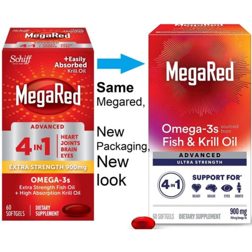 Megared Package Dầu tôm hỗ trợ sức khỏe toàn diện MegaRed Advanced Ultra Strength 4in1 ...