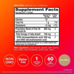 Dầu tôm hỗ trợ sức khỏe toàn diện MegaRed Advanced Ultra Strength 4in1 Omega-3 Fish + Krill Oil 900mg 60 Softgels 7 dau tom ho tro suc khoe toan dien schiff megared advanced extra strength 900mg 60 softgels 210624 kb