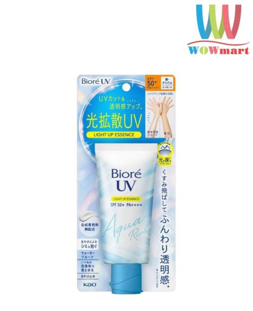 Kem chống nắng Biore UV Aqua Rich Light Up Essence SPF50+ PA++++ 70g