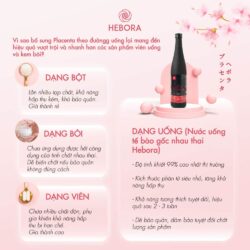 Nước uống nhau thai Hebora Placenta Beauty Drink 500ml 15 nuoc uong nhau thai hebora placenta beauty drink 500ml kc