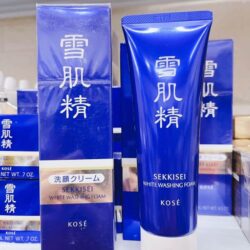 Sữa rửa mặt trắng da Kose Sekkisei White Washing Foam 124ml 7 sua rua mat trang da kose sekkisei white washing foam 124ml ka