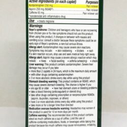 Viên uống hỗ trợ chứng đau nửa đầu Excedrin Migraine 100 viên 11 vien uong ho tro chung dau nua dau excedrin migraine 100 vien 020125 kc