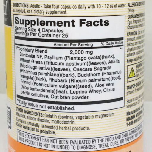 vien uong ho tro dai trang mason natural colon cleanser 100 capsules 310824 kh