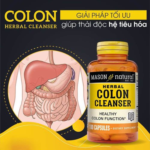 vien uong ho tro dai trang mason natural colon cleanser 100 capsules kg