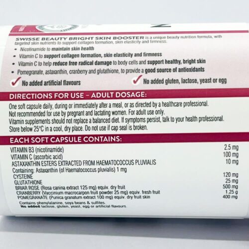 vien uong ho tro trang da swisse beauty bright skin 60 soft capsules 271025 kd