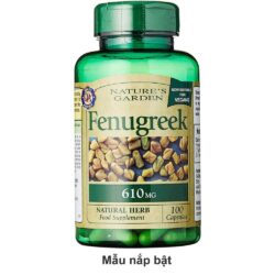 vien uong loi sua natures garden fenugreek 610mg 100 capsules ke