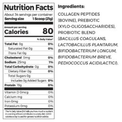 bot collagen orgain collagen peptides probiotics 726g unflavored kc