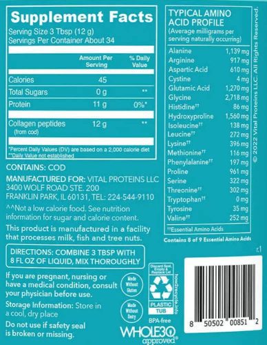 collagen thuy phan tu ca vital proteins marine collagen 413g kd