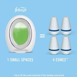 Hộp thơm phòng tự động Febreze Small Spaces Air Freshener 7.5ml x6 (Linen Sky + Ocean) 13 hop thom phong tu dong febreze small spaces air freshener 7 5ml x6 linen sky ocean ke