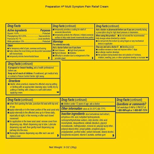Kem bôi trĩ Preparation H Hemorrhoidal Cream 26g 12 kem boi tri preparation h hemorrhoidal cream 26g kb