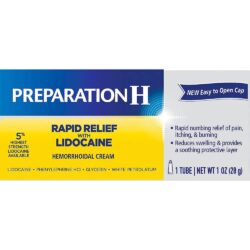 kem boi tri preparation h rapid relief with lidocaine hemorrhoidal cream 28g kh