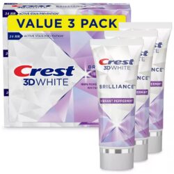 Kem đánh răng Crest 3D White Brilliance Toothpaste 99g (Lốc 3 tuýp) 7 kem danh rang crest 3d white brilliance toothpaste 99g loc 3 tuyp kb