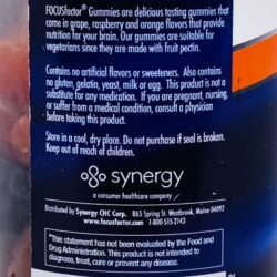 Kẹo dẻo giúp tăng cường sự tập trung của não bộ Focus Factor 60 Gummies 13 keo deo giup tang cuong su tap trung cua nao bo focus factor 60 gummies kf