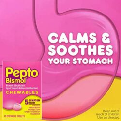 Kẹo ngậm hỗ trợ dạ dày Pepto Bismol vị Original 48 viên 5 keo ngam ho tro da day pepto bismol vi original 48 vien kb