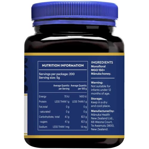 mat ong manuka health mgo 150 umf 7 manuka honey 1kg kc